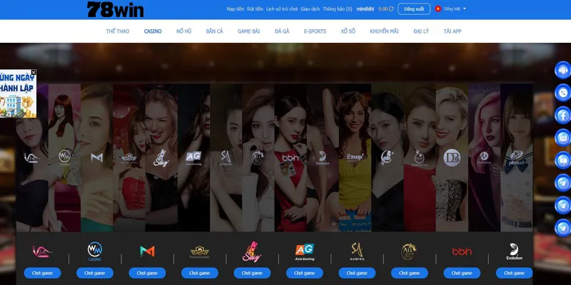 Cung cấp hơn 1000 game casino cực hay cho bạn tham gia